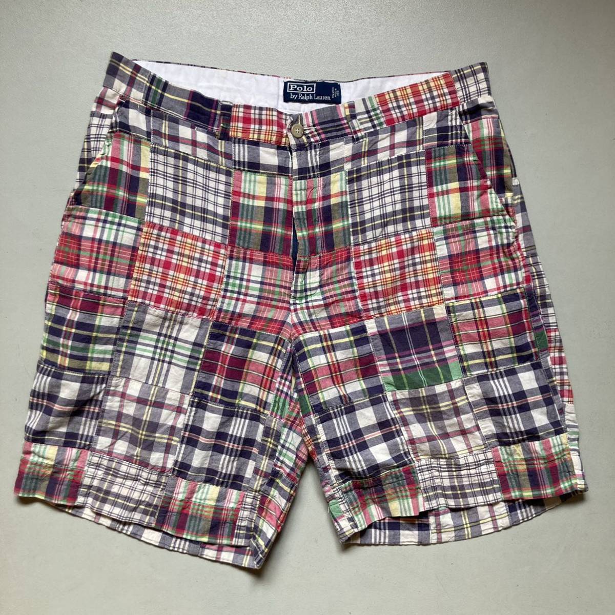 90s polo Ralph Lauren patchwork shorts ラルフローレン パッチワーク ハーフパンツ ショートパンツ ショーツ RALPH LAUREN