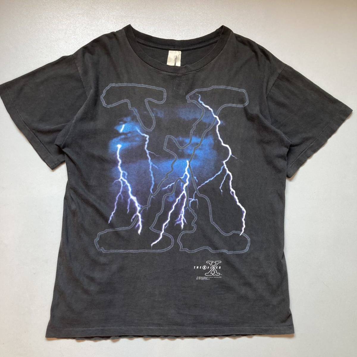 90s the X-files print T-shirt Xファイル　半袖Tシャツ