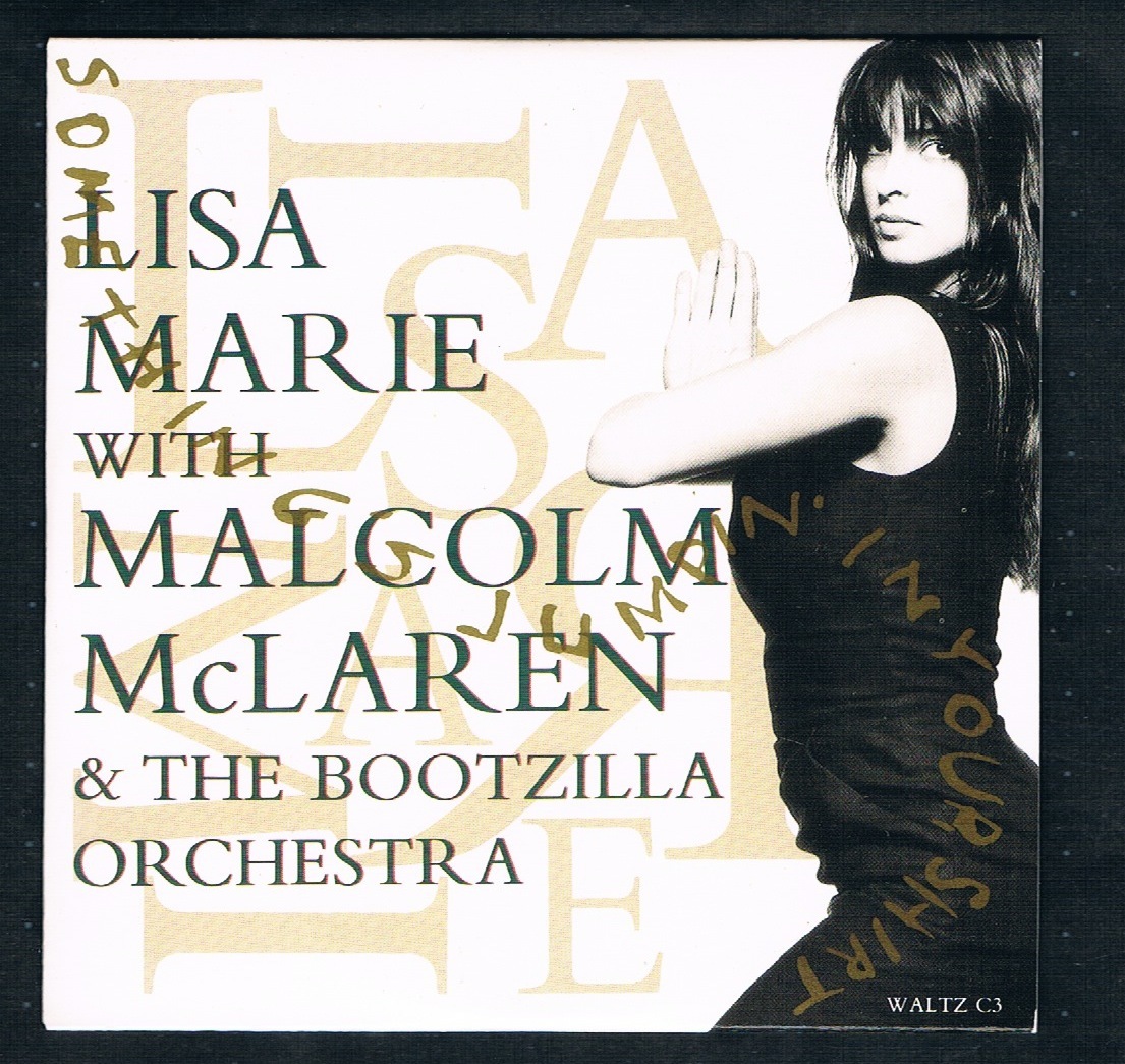 MAXI-SINGLE CD：LISA MARIE with MALCOLM McLAREN & THE BOOTZILLA ORCHESTRA：SOMETHING’S JUMPIN’ IN YOUR SHIRT_画像1