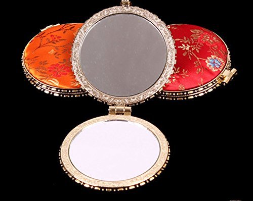 持ちやすい美しいミラー コンパクトミラー 化粧鏡 手鏡 割れない プレゼント お出かけ便利の一品を 。（３個１セット）