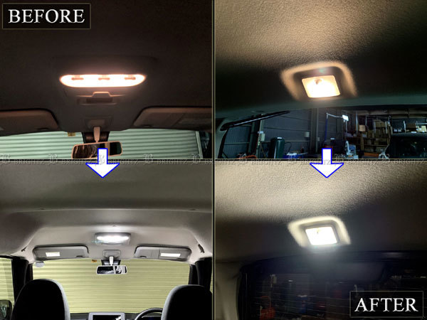 ルークス B40 B44A B45A LED ルーム ランプ 4PC マップランプ バルブ インテリア 室内灯 ROOM－LAMP－056_画像5