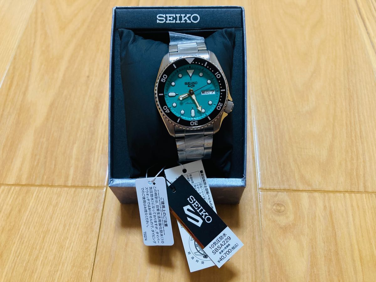 SBSA229 未使用品 SEIKO 自動巻 ターコイズブルー 38mm | noonanwaste.com