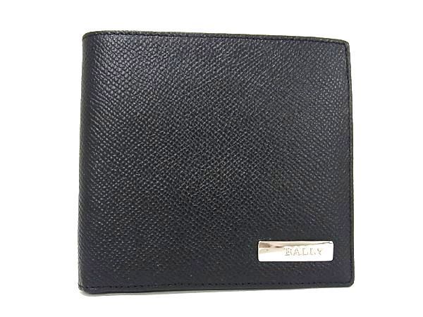 激安即納品 □新品□未使用□ BALLY バリー レザー 二つ折り 財布