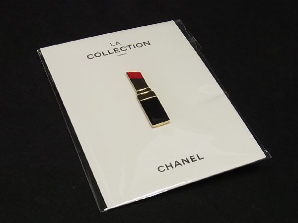 ■未開封■新品■未使用■ CHANEL シャネル LA COLLECTION ピンバッジ ピンブローチ ゴールド系×ブラック系 AK7869_画像1