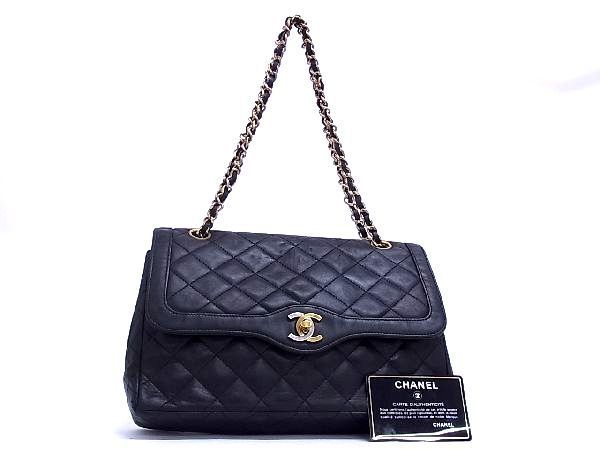 1円 CHANEL シャネル ココマーク マトラッセ パリ限定 ラムスキン