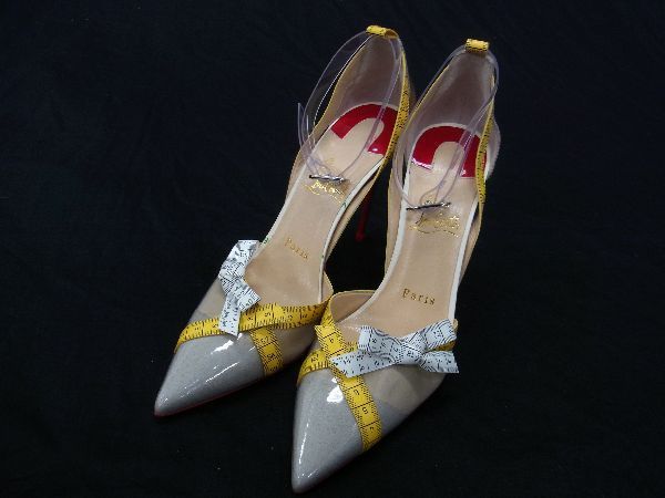 1円 □新品□未使用□ Christian Louboutin ルブタン メジャーリボン