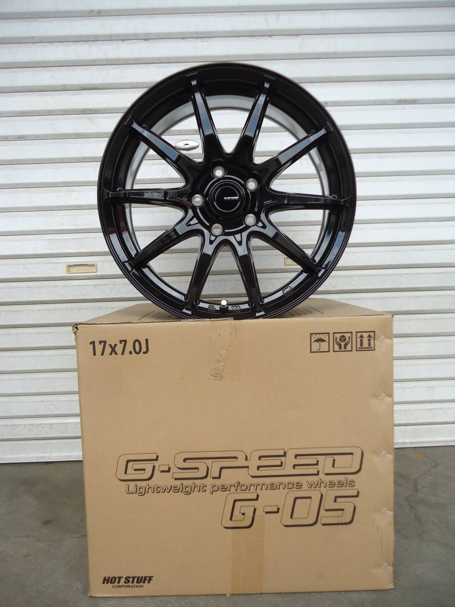 アルファード・ヴェルファイアに!!☆新品G-SPEED G05☆17×7J+38☆114.3-5H☆4本☆RAV4ハリアーエクストレイルCX7CX8にも☆_画像1