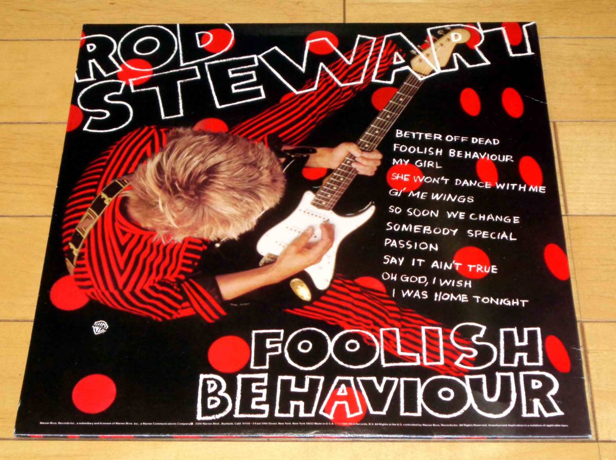 【USオリジナル盤・極美品】ROD STEWART / FOOLISH BEHAVIOUR【ポスター付】_画像3