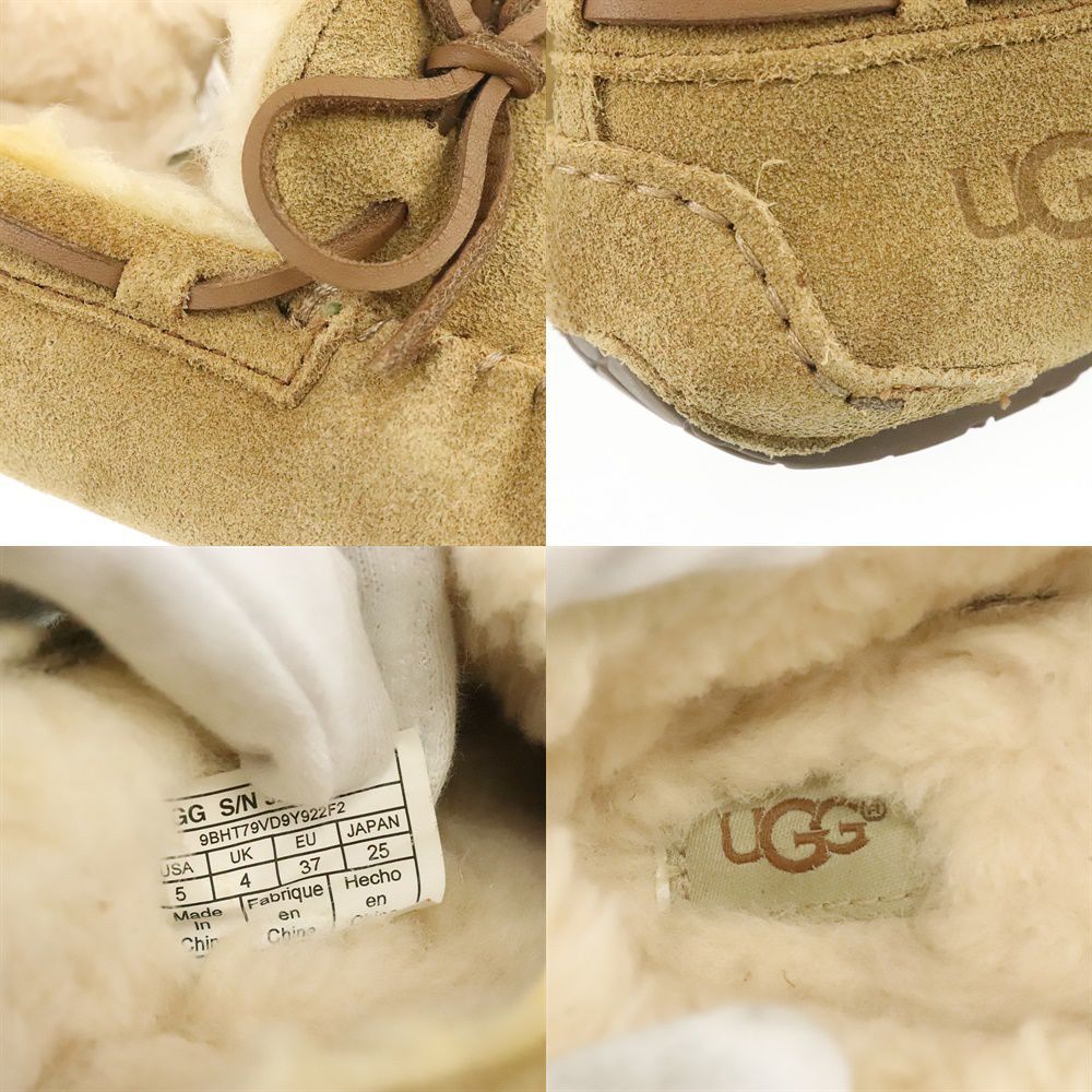  UGG UGG shoes moccasin shoes dakota 5296 size 5 Japan size 25cm Brown suede boa used AB 256798