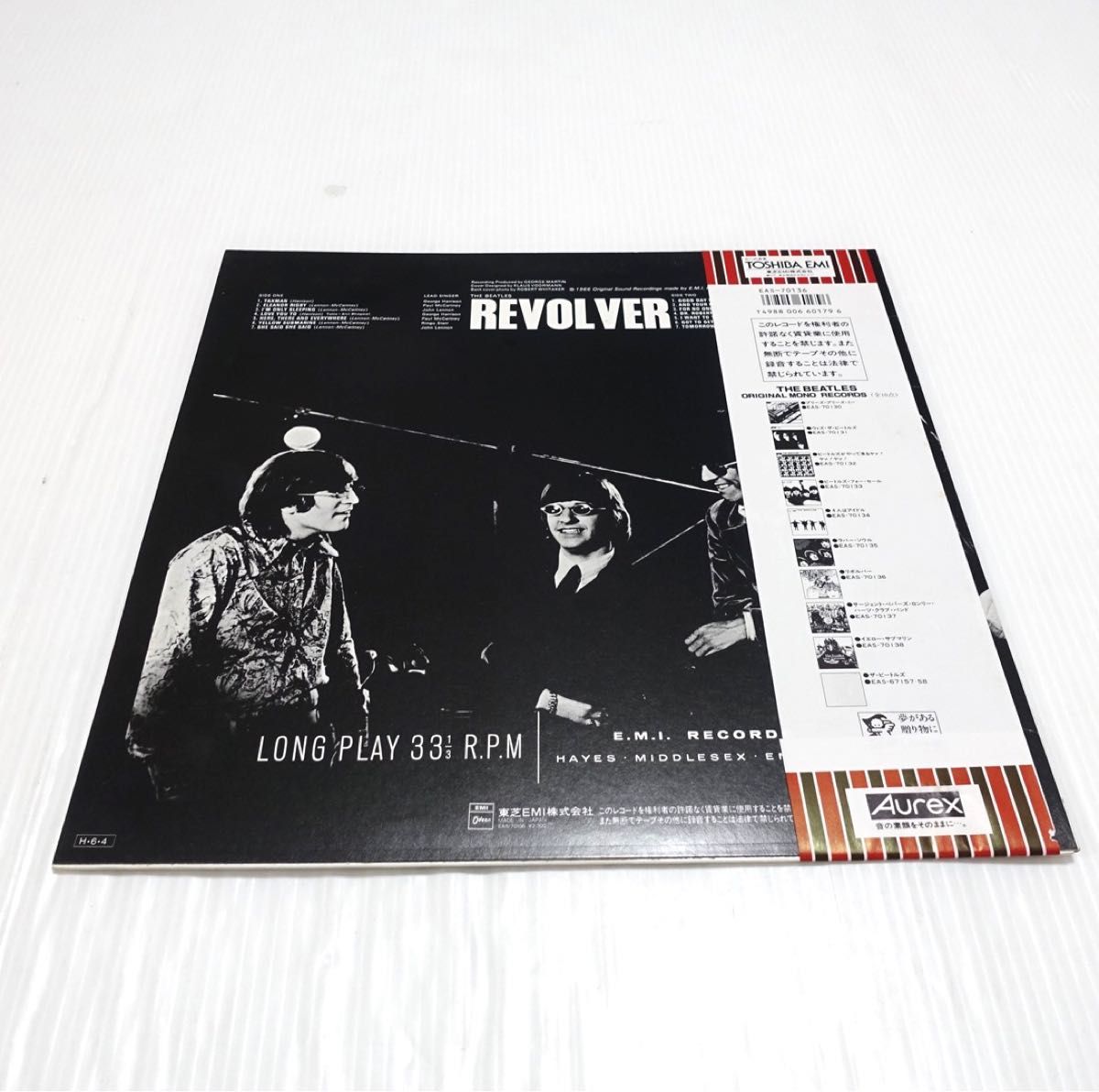 ビートルズ 限定 mono 帯付 LP リボルバー EAS-70136 THE BEATLES REVOLVER モノラル 赤盤