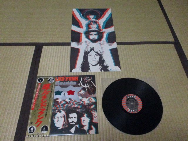 グランド・ファンク・レイルロード GRAND FUNK RAILROAD 輝くグランド・ファンク SHININ! ON 国内 LP 帯付 メガネ外れ トッド・ラングレン_画像2