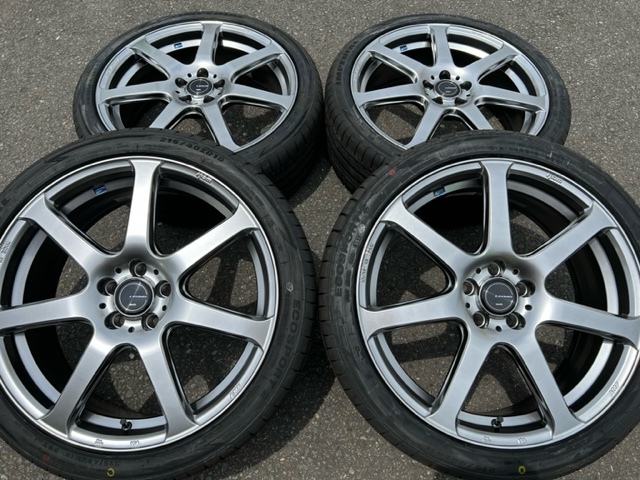 新品セット ウェッズ レオニス NAVIA07 18インチ 7J+47 5-100 215/40R18 86 BRZ プリウス カローラスポーツ カローラツーリング レガシィ