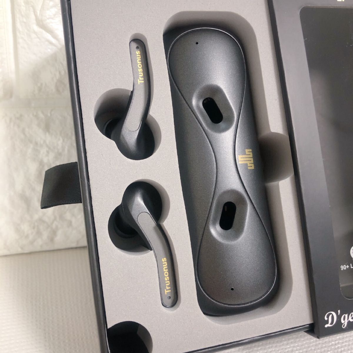 【新品未使用】トラソナスジャパン 非接触型AI翻訳フルワイヤレスイヤホン TE-03 ブラック