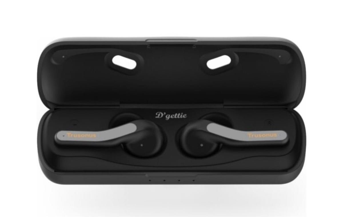 【新品未使用】トラソナスジャパン 非接触型AI翻訳フルワイヤレスイヤホン TE-03 ブラック
