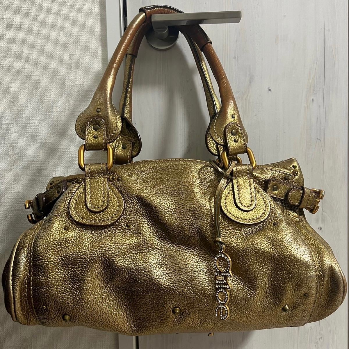 クロエ/Chloe パディントン ハンドバック チャーム付き 計20万円 送料