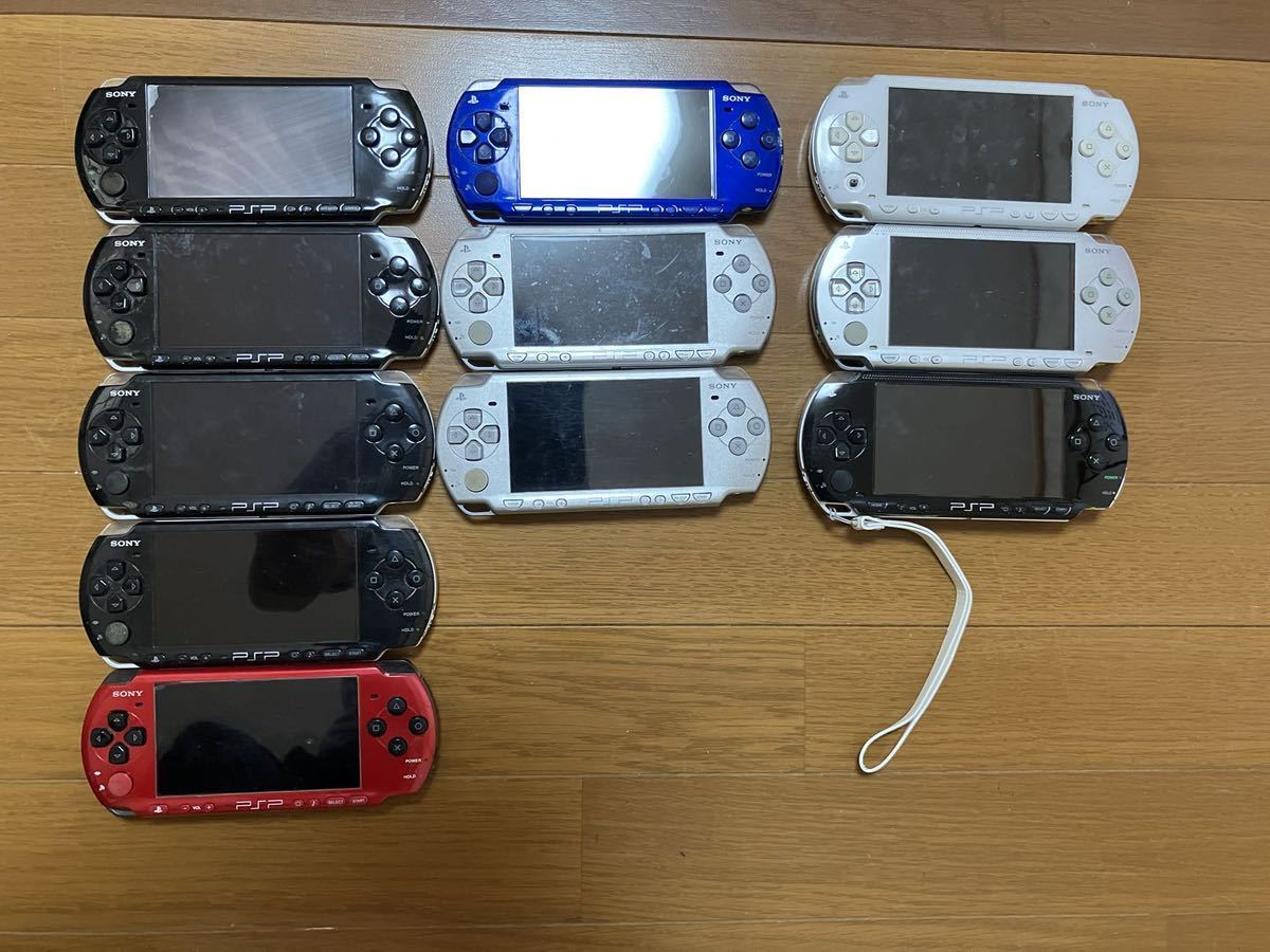 PSP本体 まとめて11台(PSP-3000 ×5 PSP-2000 ×3 PSP-1000 ×3