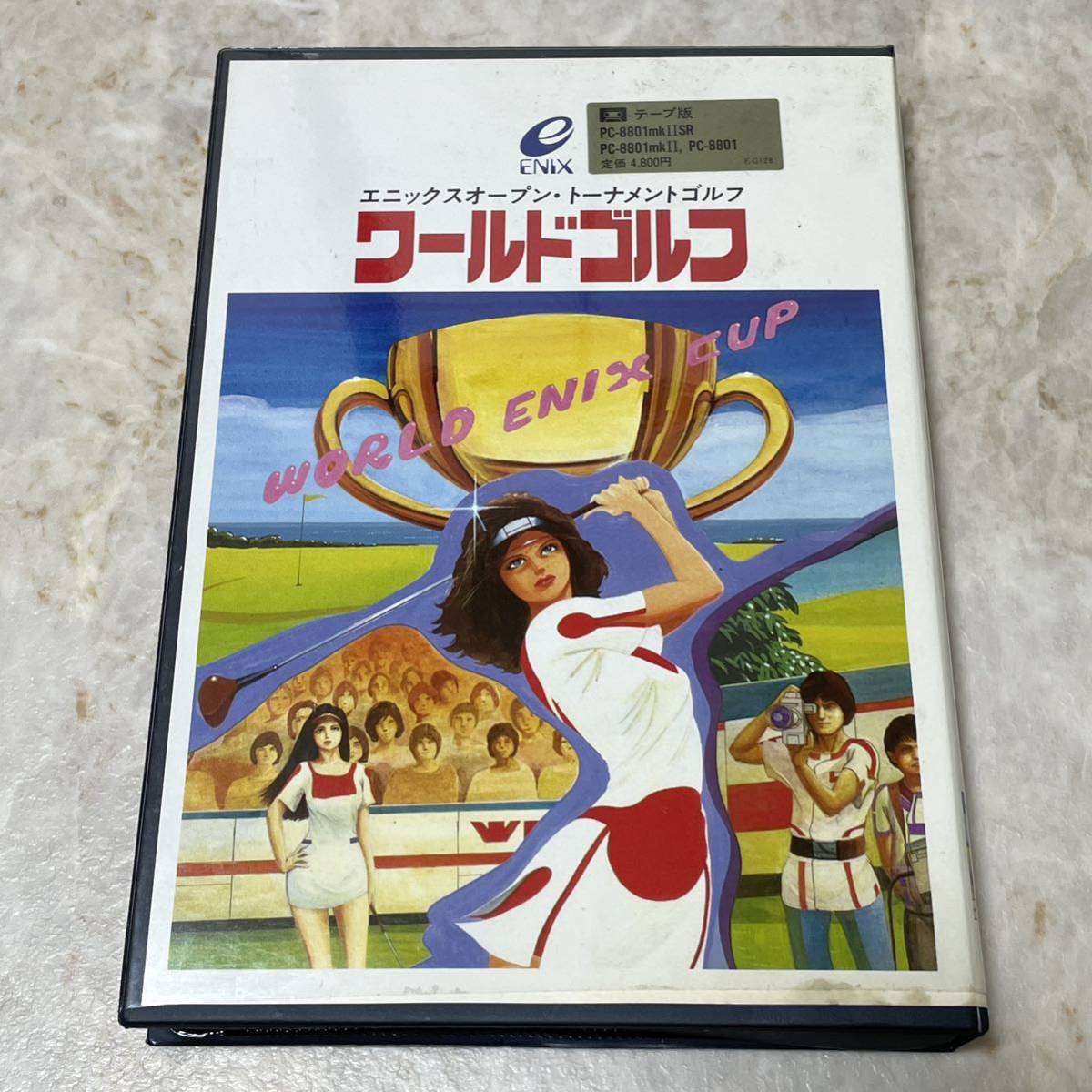 ワールドゴルフ PC-8801 mkⅡ SR カセット テープ ENIX エニックス