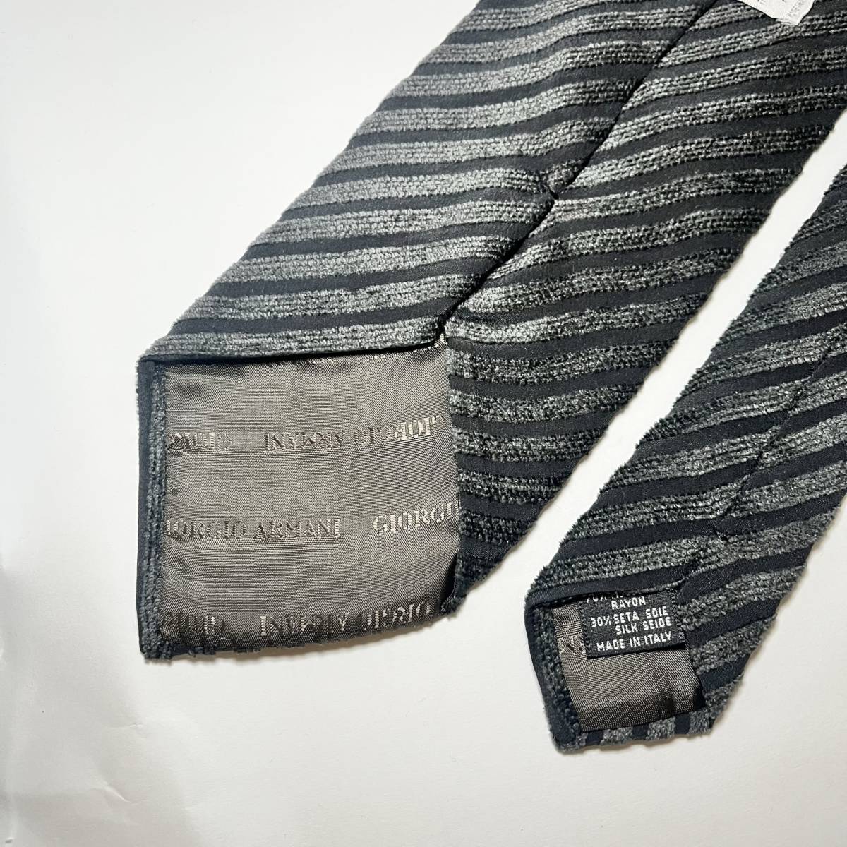 ジョルジオアルマーニ GIORGIO ARMANI ネクタイ シルク ブラック