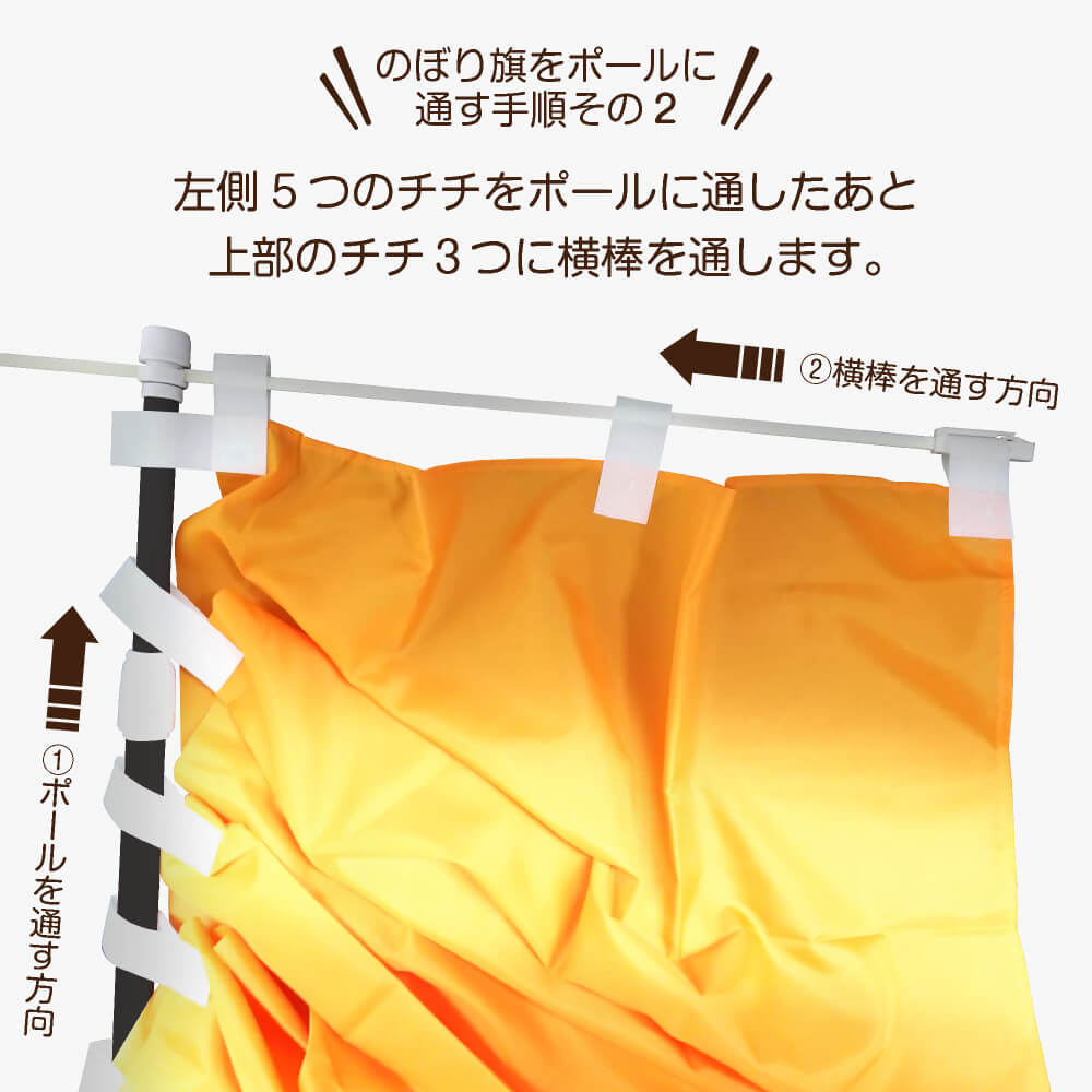 のぼり旗 2枚セット 山菜の天ぷら YN-6984_画像7