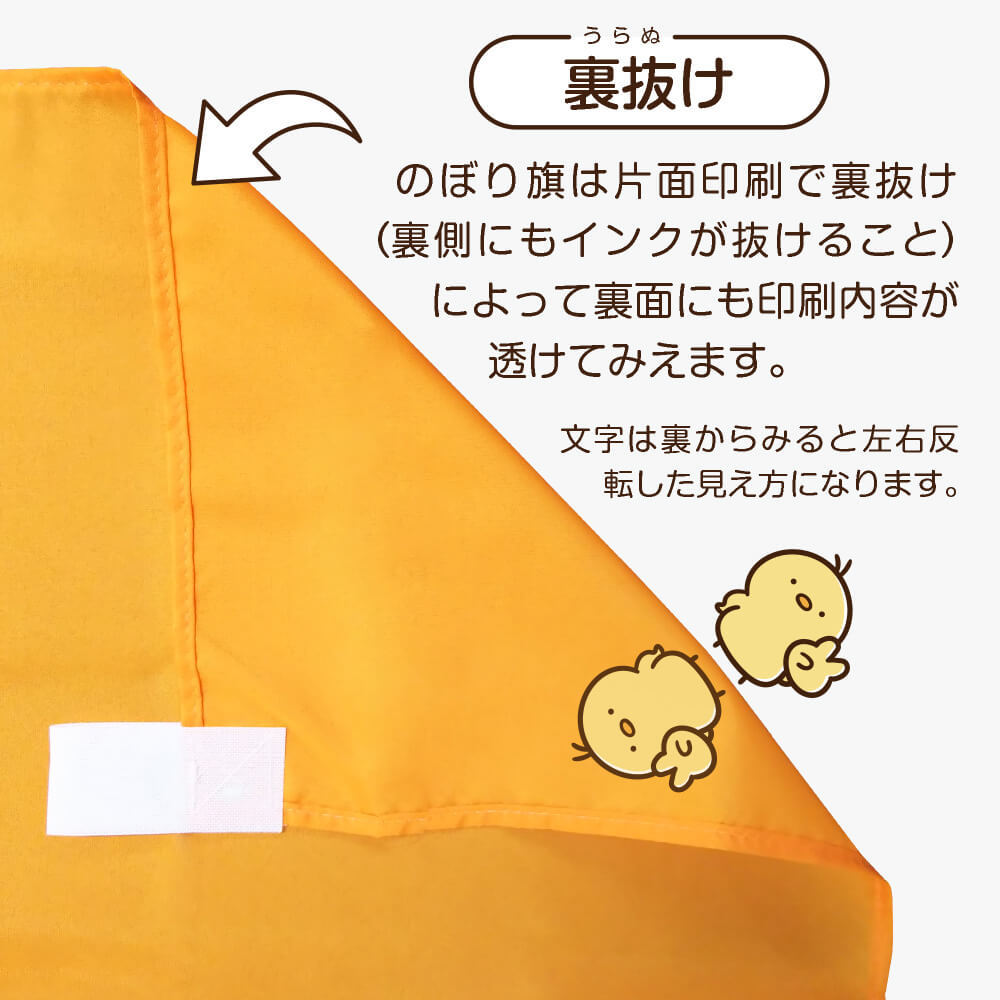 のぼり旗 2枚セット 厳選素材 生かき (橙) YN-5966_画像3