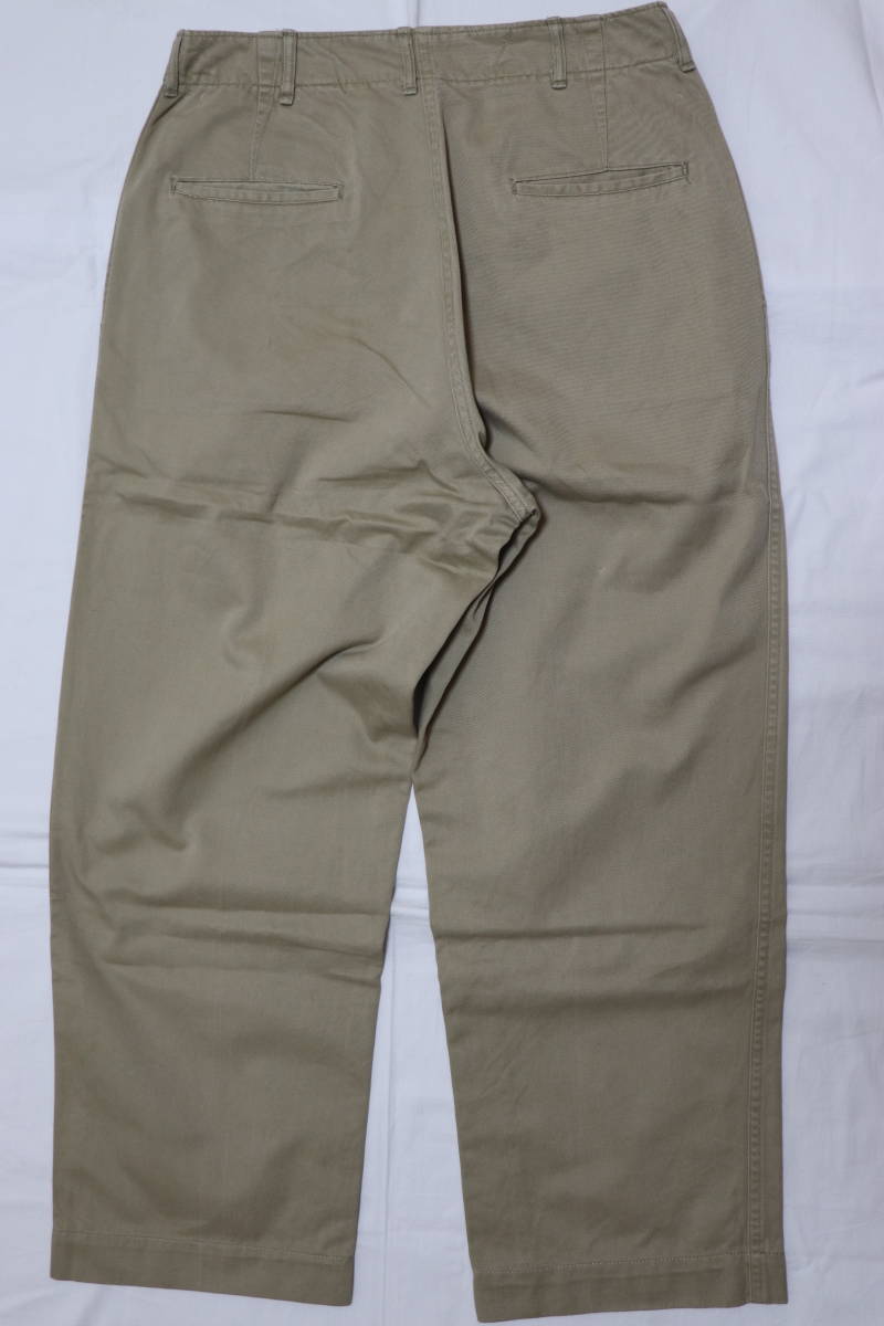 40s US ARMY 45Khaki チノパンツ ダブルステッチ M-45 実物 ビンテージ