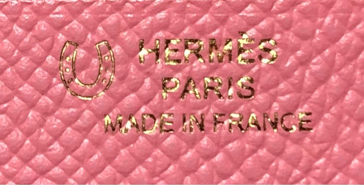 未使用☆エルメス HERMES 長財布 ベアンスフレ パープル/ピンク 紫