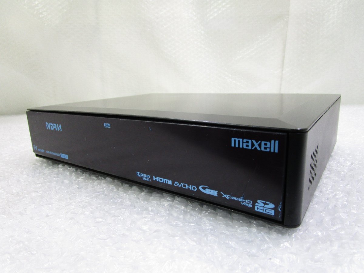 ◎maxell マクセル iVDRレコーダー VDR-R2000.G50 500GB 2012年製 現状