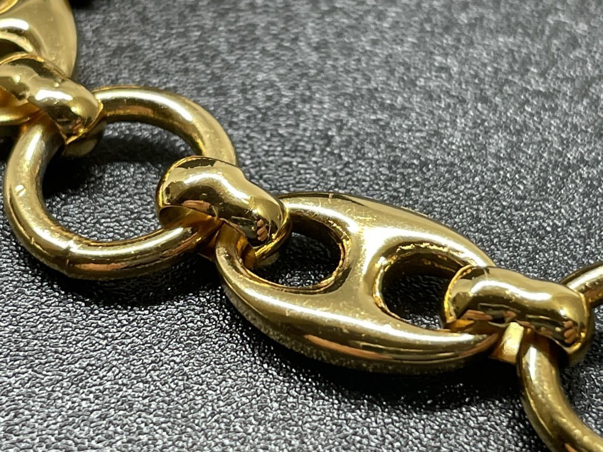 美品 GUCCI オールドグッチ インターロッキングG ロゴ チェーンベルト