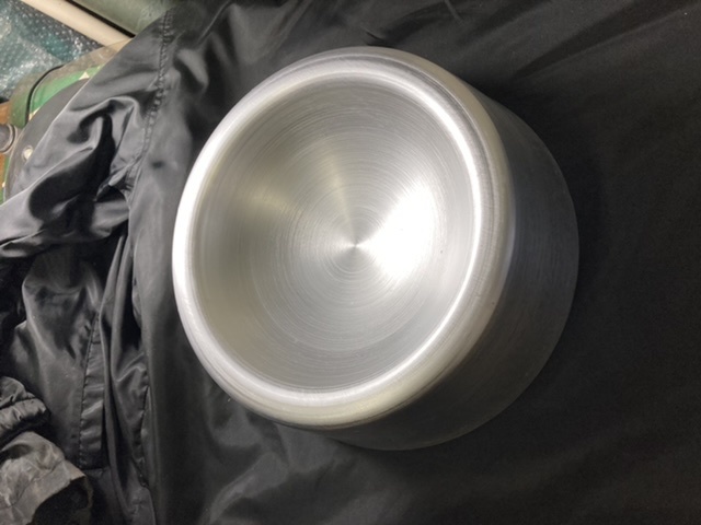 [ one piece 1500 jpy ] for large dog tableware aluminium new goods unused pet extraordinary 