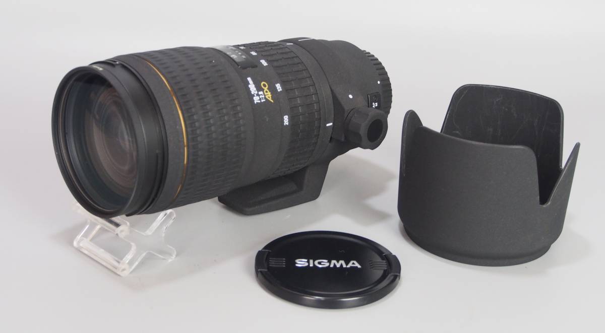 AZ-191 SIGMA シグマ 望遠ズームレンズ APO 70-200mm F2.8 EX HSM 美品 動作品 for Canon キヤノン kenko レンズフィルター フード付_画像1