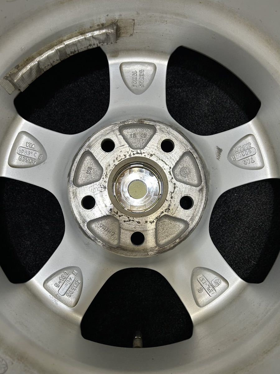 195/65R15 BRIDGESTONE/VRX2 18年製 AGA 15インチ 6J ＋47 112 5H スタッドレス 4本 ブリザック VW ゴルフ5 ゴルフ6 (1-C733)_画像10