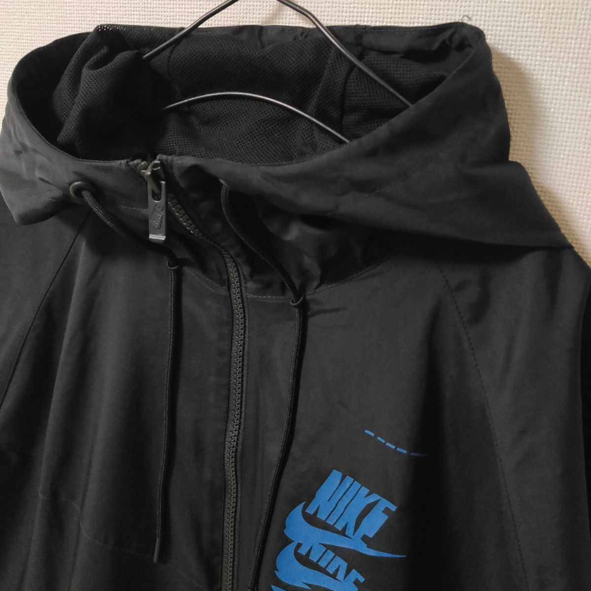 NIKE ウインドライナー 黒 メンズXXL ナイキブルゾン ナイロンジャケット ウィンドブレーカー スポーツウェア ゆるダボ