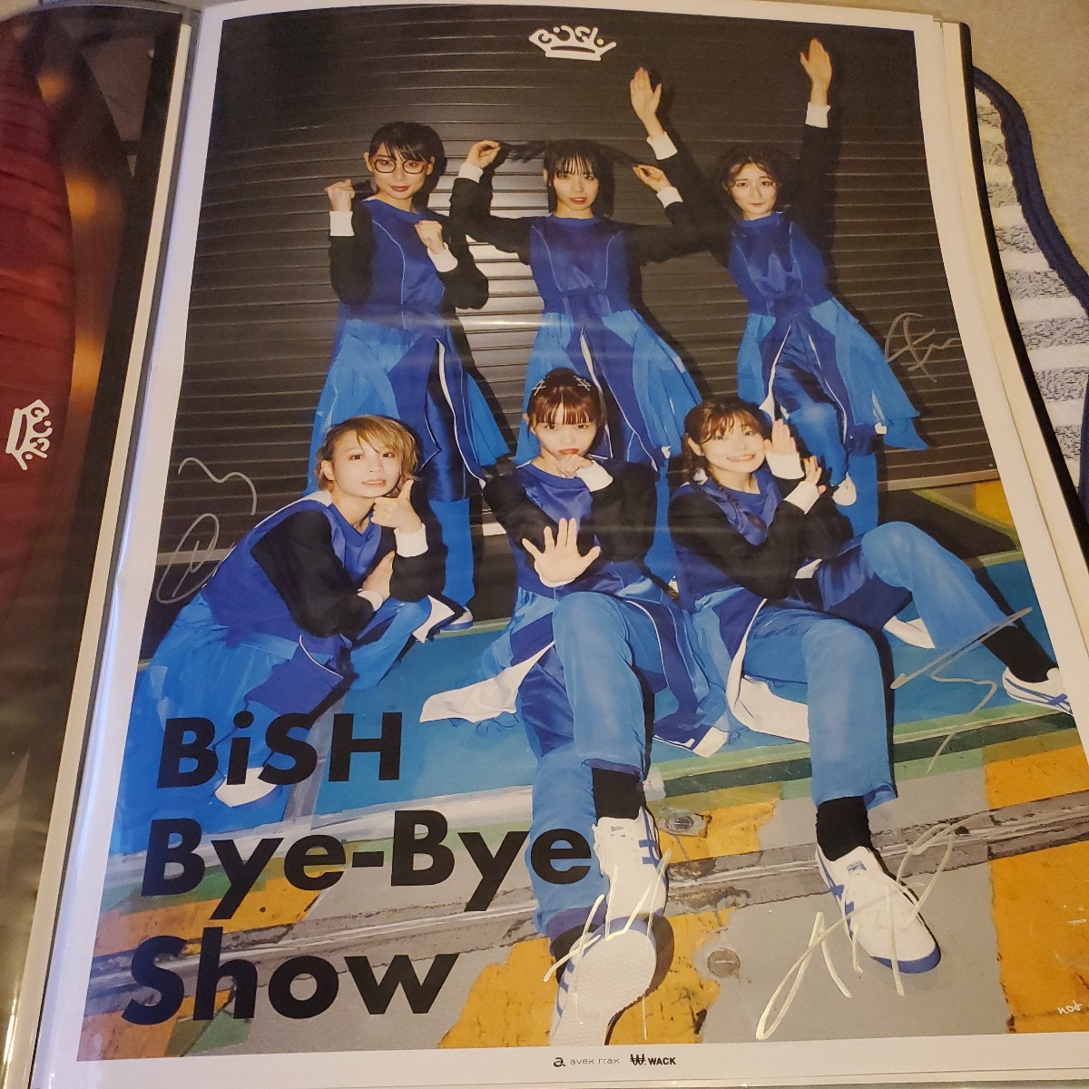BiSH bye-bye showメンバー全員直筆サイン入りポスター　非売品