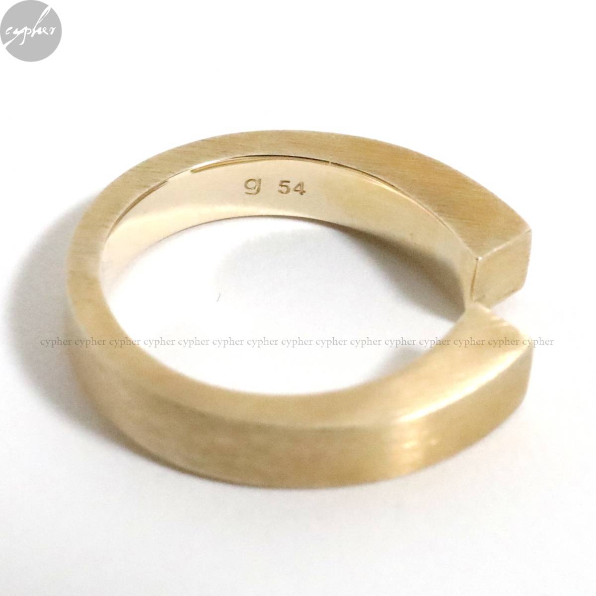 54 14号 新品 TOM WOOD 9K Split Ring Gold トムウッド TOMWOOD