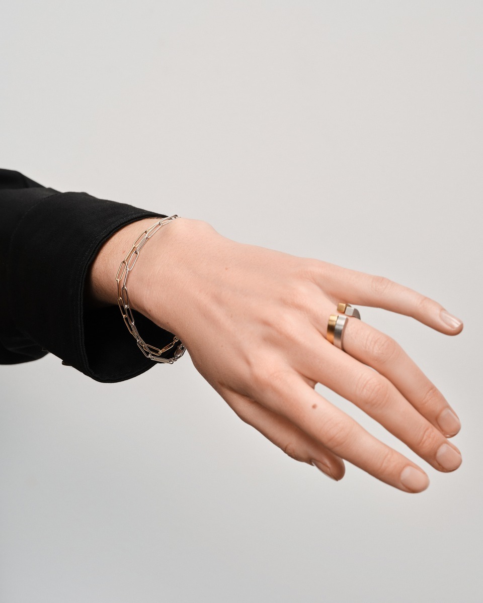 54 14号 新品 TOM WOOD 9K Split Ring Gold トムウッド TOMWOOD
