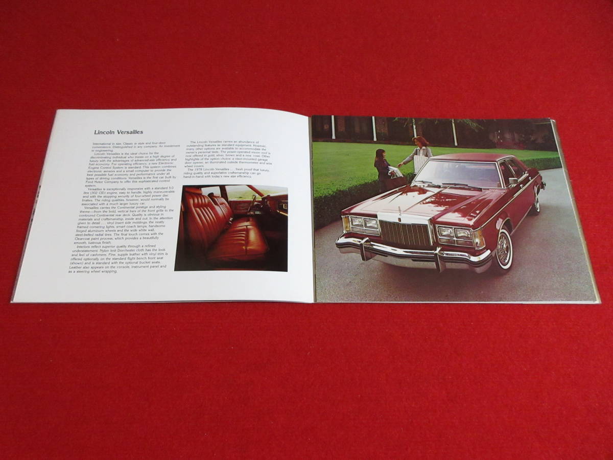 * FORD LINCOLN 1978 Showa era 53 large size Press kit *