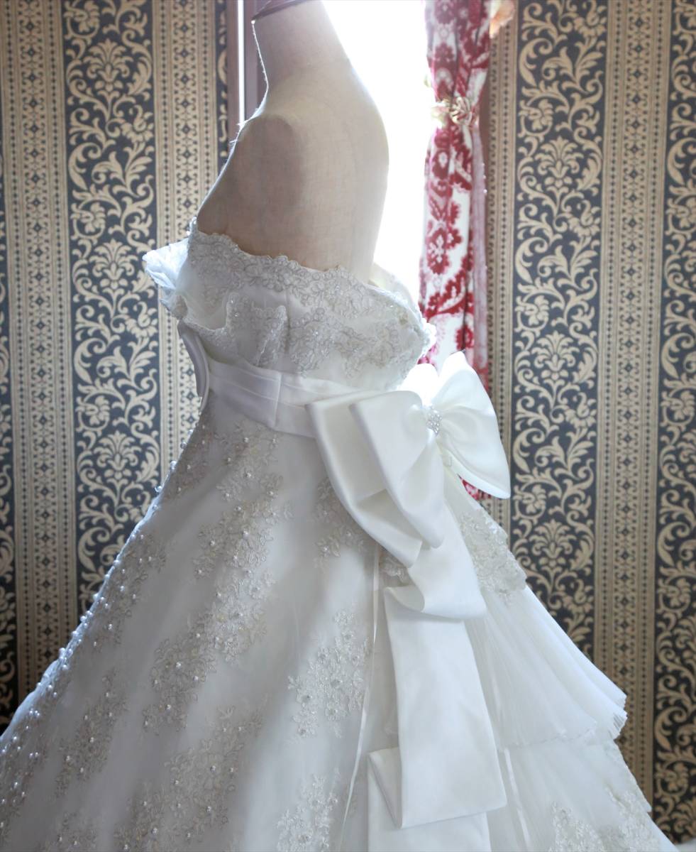 希少な大きいサイズLoverywedding高級ウエディングドレス15号17号19号