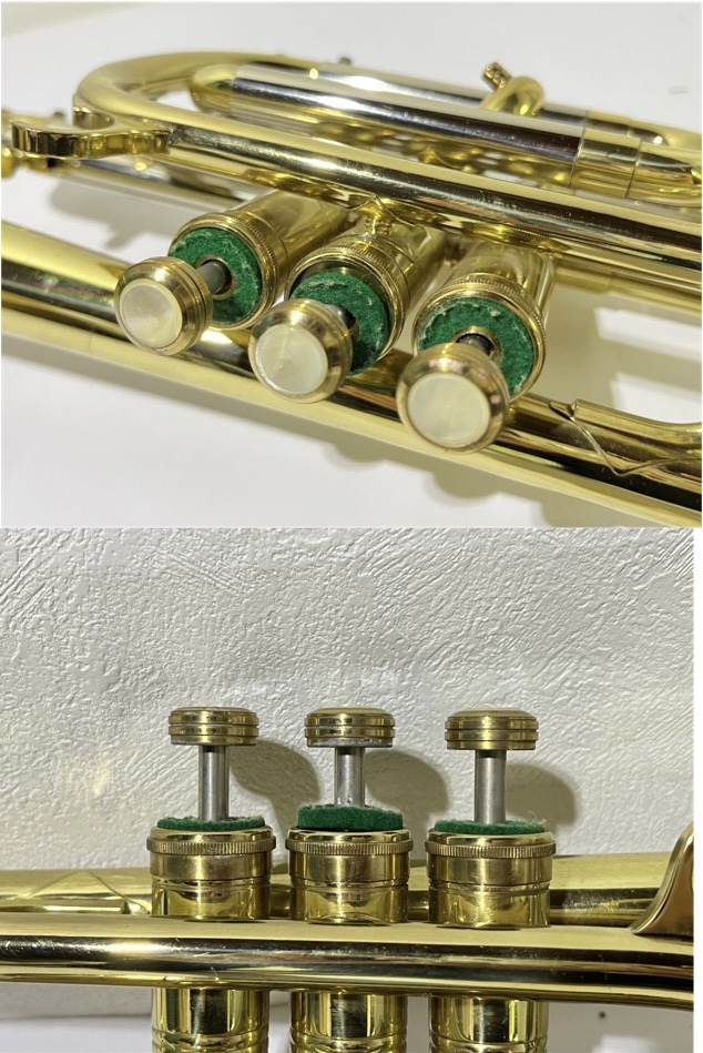 1円スタート】HUTTL LINE 800 トランペット 西ドイツ製 管楽器