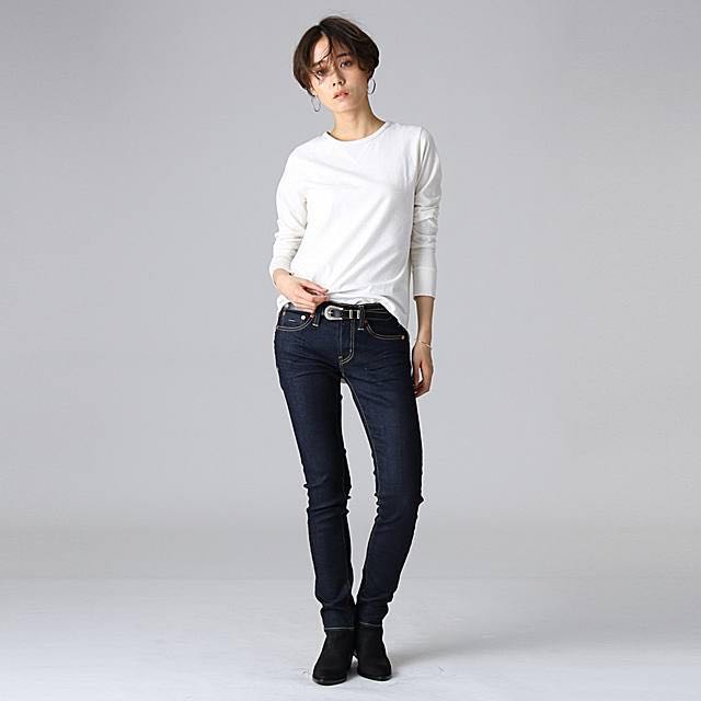 JET SANTAMONICA デニム ジェット Dark Clean Bolt Pocket Skinny スキニーデニム