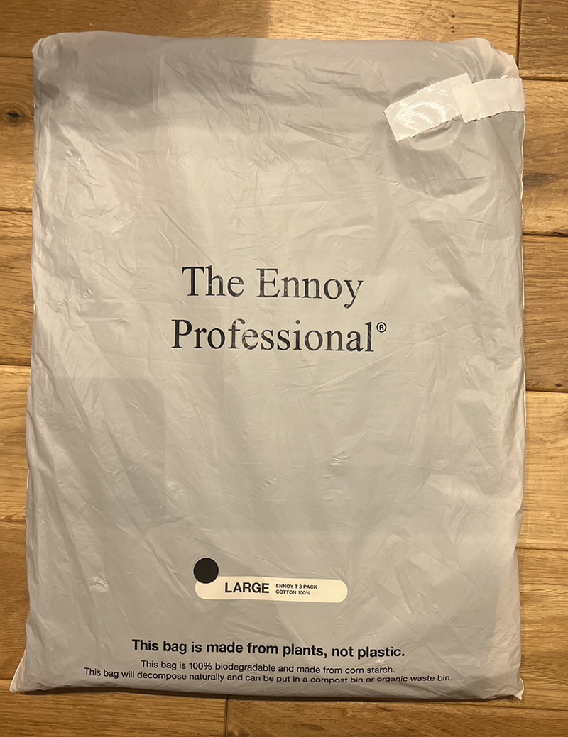 ENNOY T 3PACK COTTON 100% T-SHIRTS エンノイ 3パック Tシャツ 未使用
