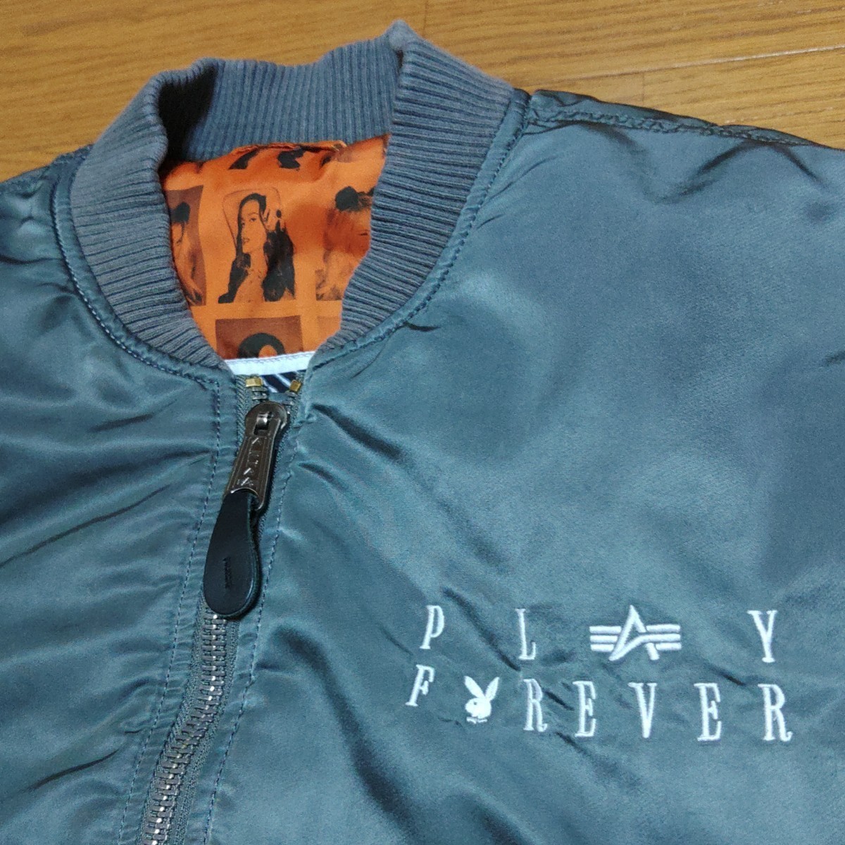 ALPHA INDUSTRIES×PLAYBOY アルファ×プレイボーイ コラボ MA-1