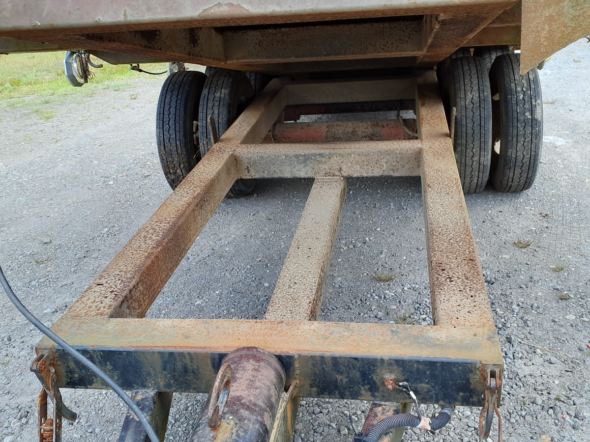 自作コンバイントレーラー 農業 荷台 運搬 農機具 牽引 トレーラー