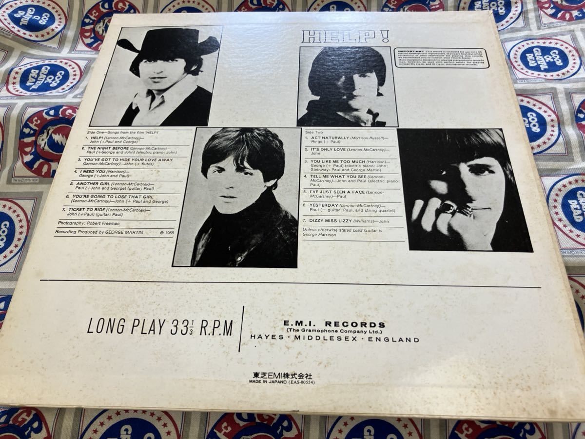 The Beatles★中古LP国内盤「ビートルズ～４人はアイドルHelp！」_画像2