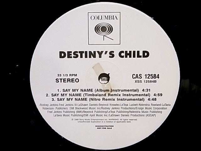 ★☆Destiny's Child「Say My Name Remixes」12"X2☆★5点以上で送料無料!!!_画像3