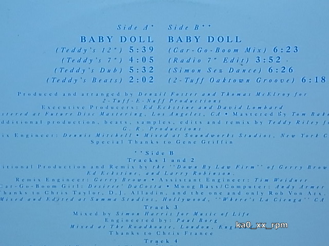 ★☆Tony! Toni! Tone!「Baby Doll」☆★_画像2