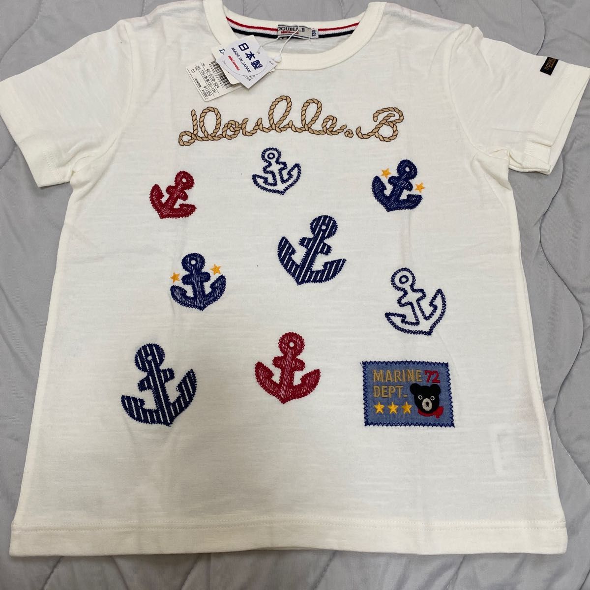 ミキハウスダブルB 半袖Tシャツ タグ付き 130