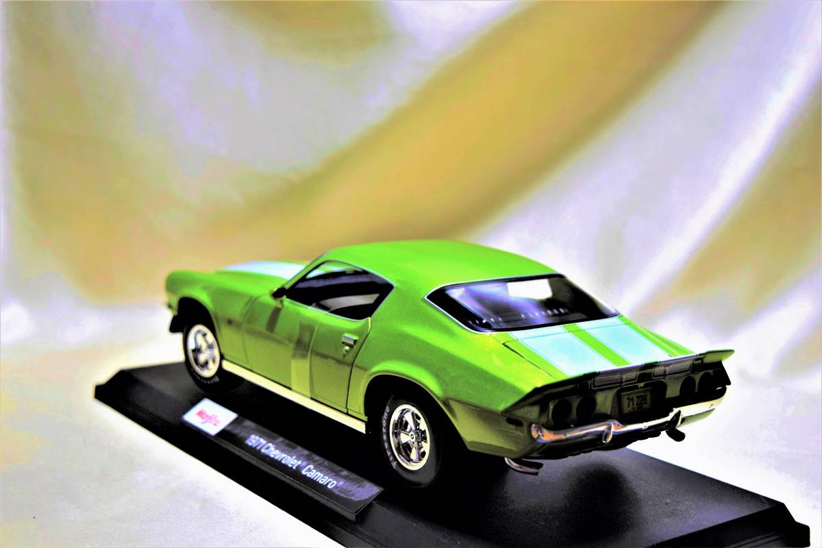 新品マイスト1/18【Maisto】◆1971年式 Chevrolet Camaro/レア◆シボレー/ポルシェ/フェラーリ/BMW/アウディ/オートアート/京商/ブラーゴ_画像6