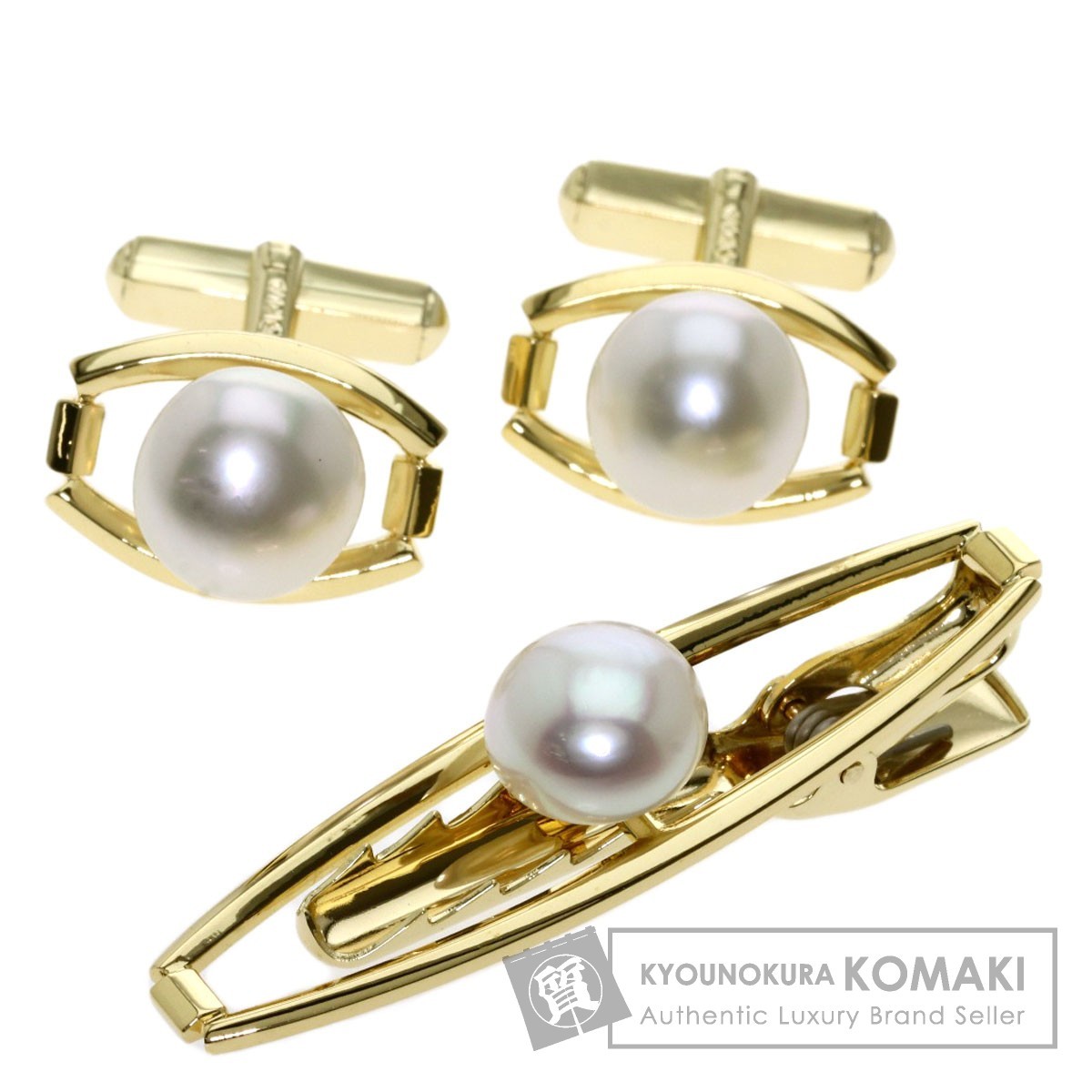 超人気新品 F0046【MIKIMOTO 1899】ミキモト 最高級14金WG無垢帯留