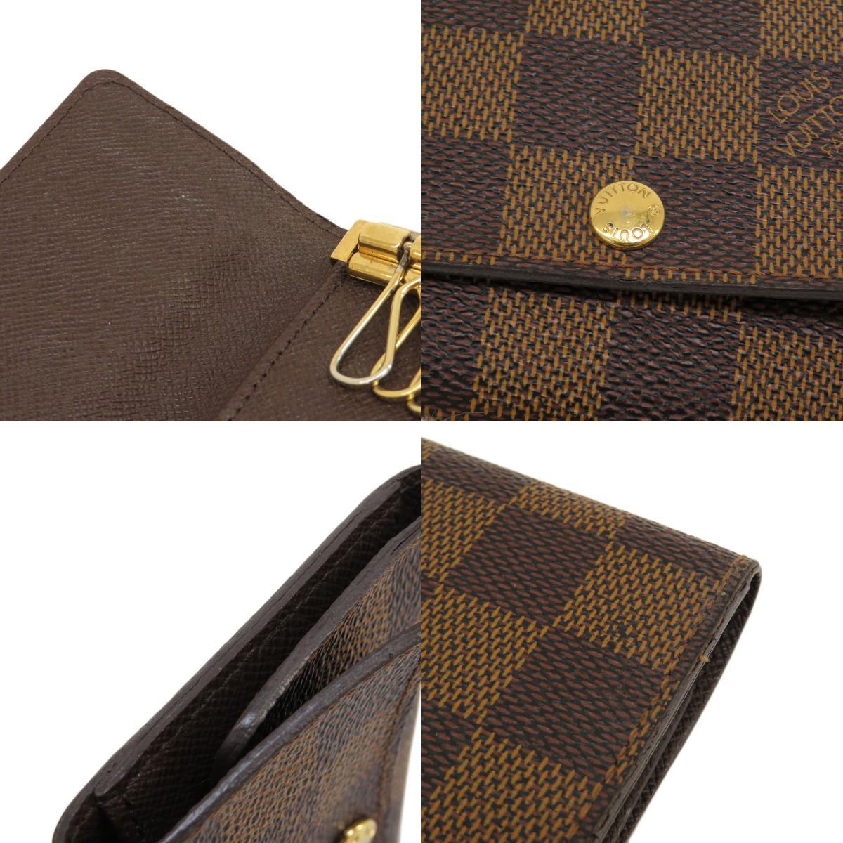 LOUIS VUITTON ルイヴィトン N62630 ミュルティクレ6 ダミエ エベヌ キーケース ダミエキャンバス レディース 中古_画像8