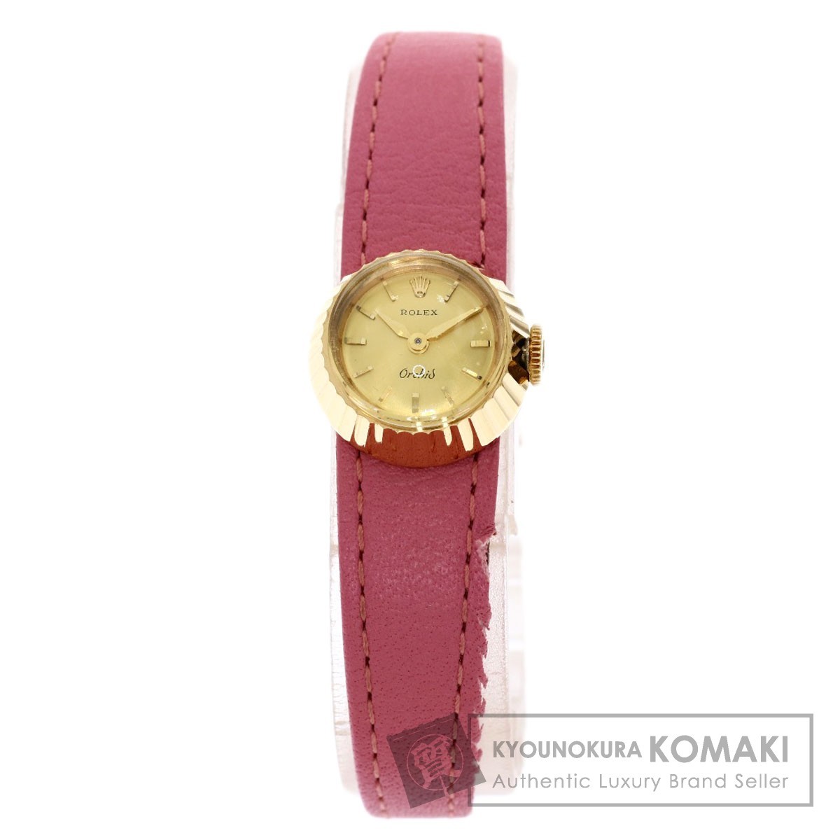 ROLEX ロレックス 8789 カメレオン 1951年製 腕時計 K18イエローゴールド 革 レディース 中古